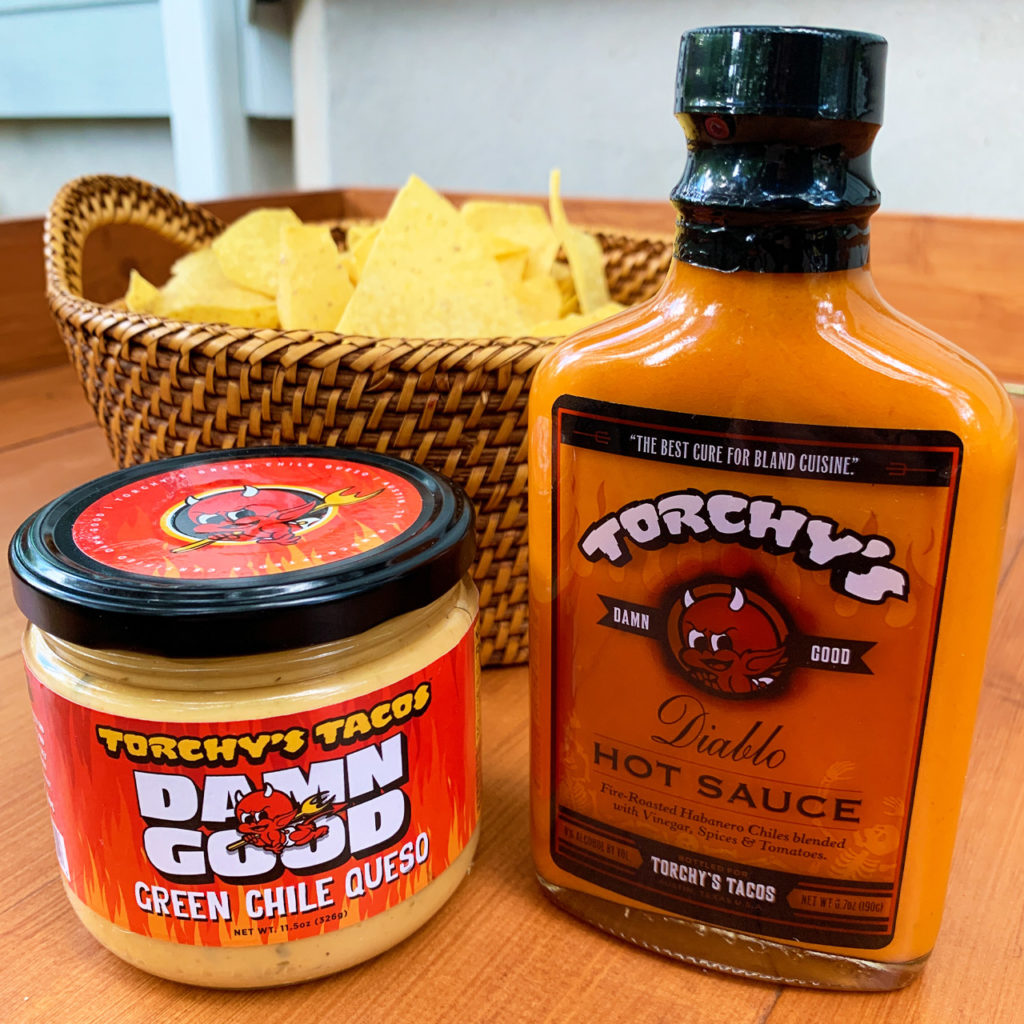 Torchy's Green Chile Queso & Diablo Sauce